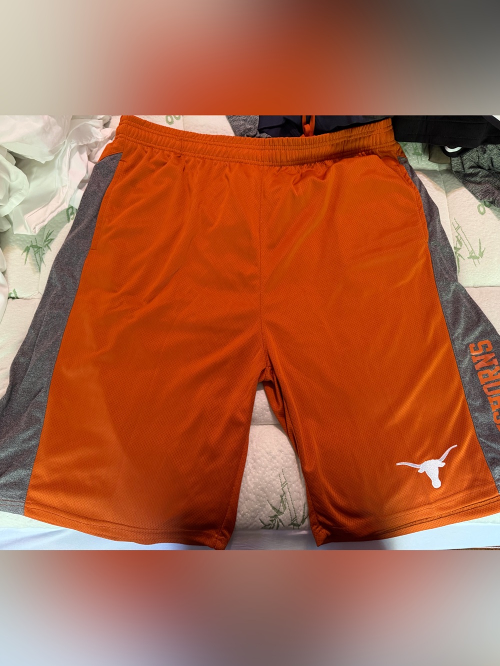 Fanatics Orange and Gray Longhorns Men's Athletic Shorts